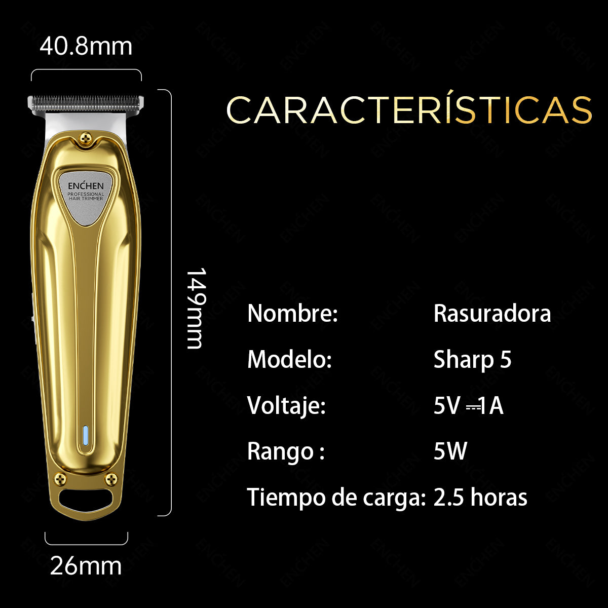 ENCHEN Sharp5 Gold Edition-cortapelos