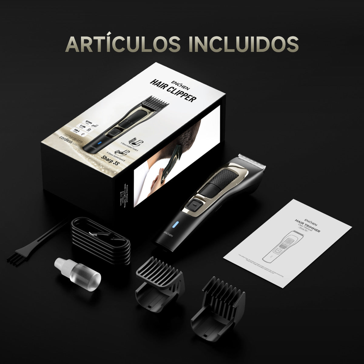 Cortadora de pelo Enchen Sharp 3S para uso doméstico
