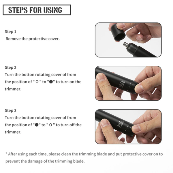 Recortadora de vello nasal Enchen EN005 con USB